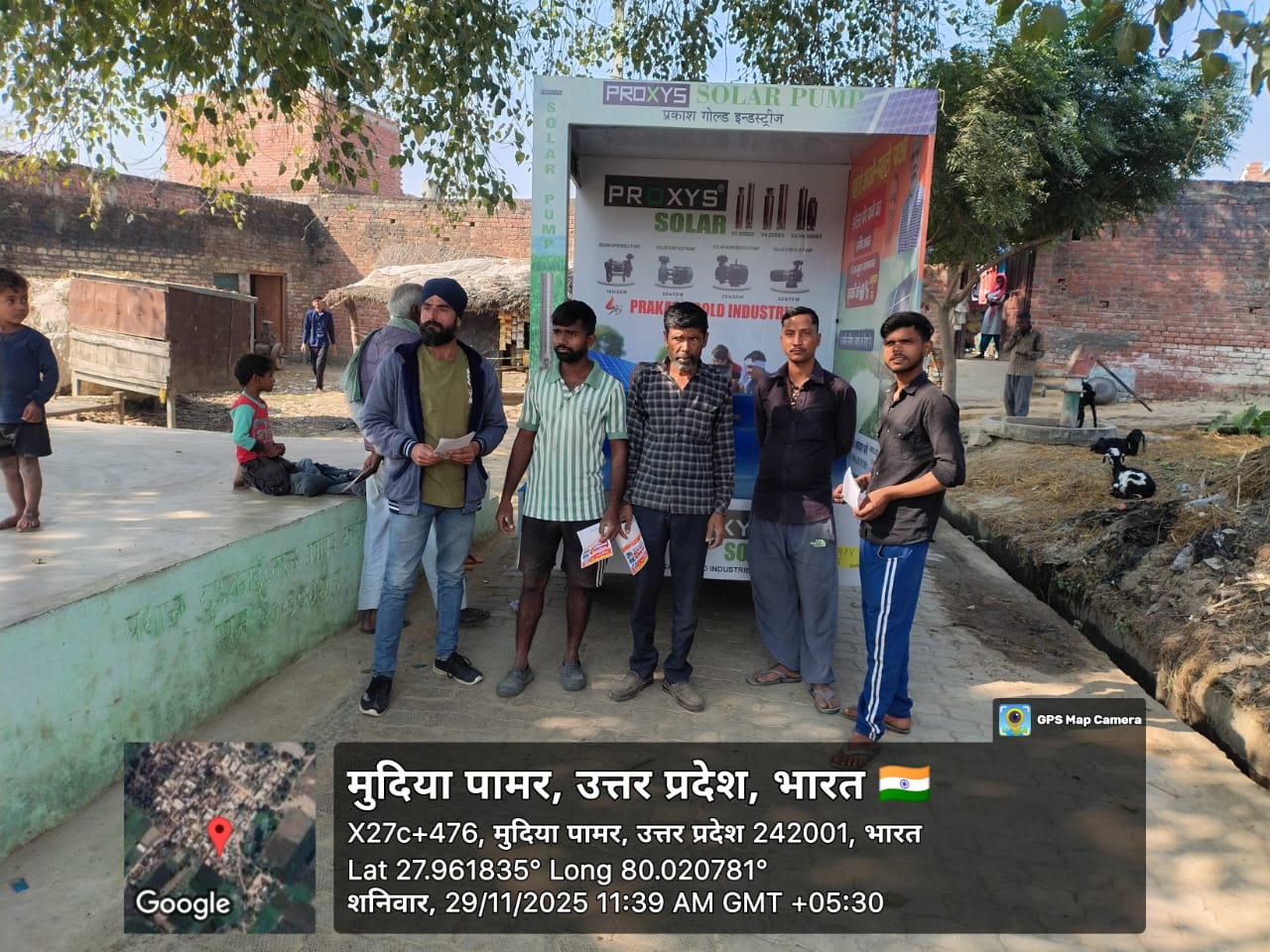 Proxys solar pump farmer awareness camp at Mudiya Pamar, Uttar Pradesh
